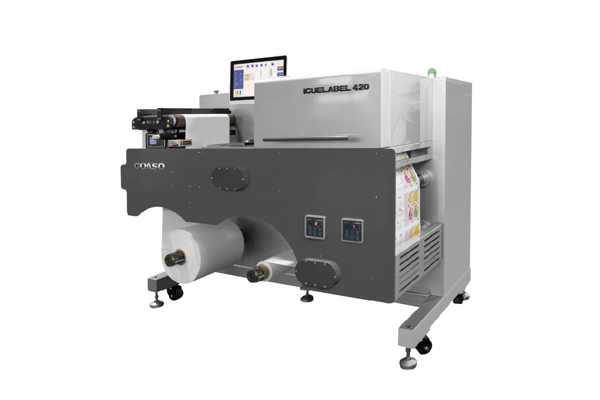 iCueLabel 420 Full-Color Label Printer.